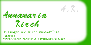 annamaria kirch business card